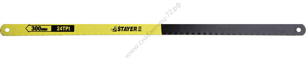 STAYER 24 TPI, шаг 1мм, 300 мм, 10 шт, Полотно для ножовки по металлу (1588-S10)
