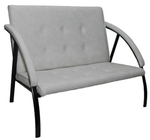 Диван Фортуна-5 (20) 2-х мест Эконом к/з белый/серый