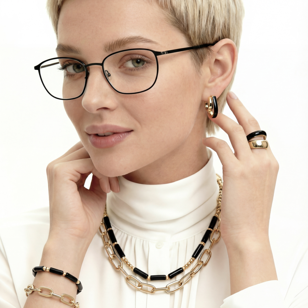 Кольцо Fiore Luna BLACK EPOXY KBR04001-01 G