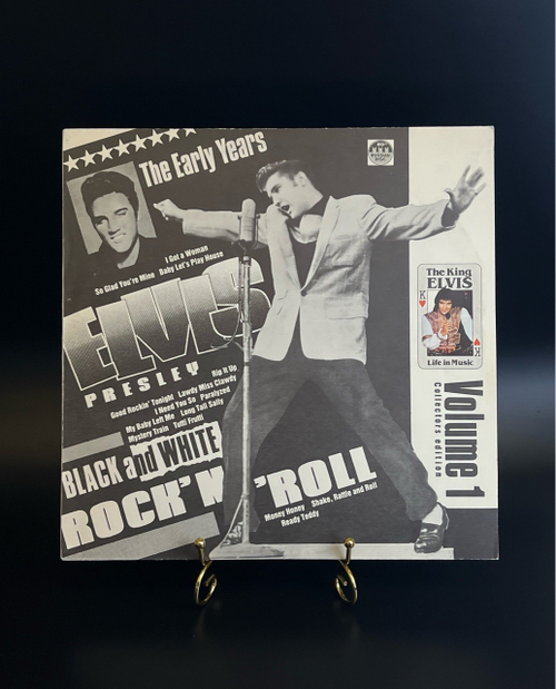 LP (Vol 1) Elvis Presley - Black And White Rock'n'Roll. Виниловая пластинка 12 дюймов