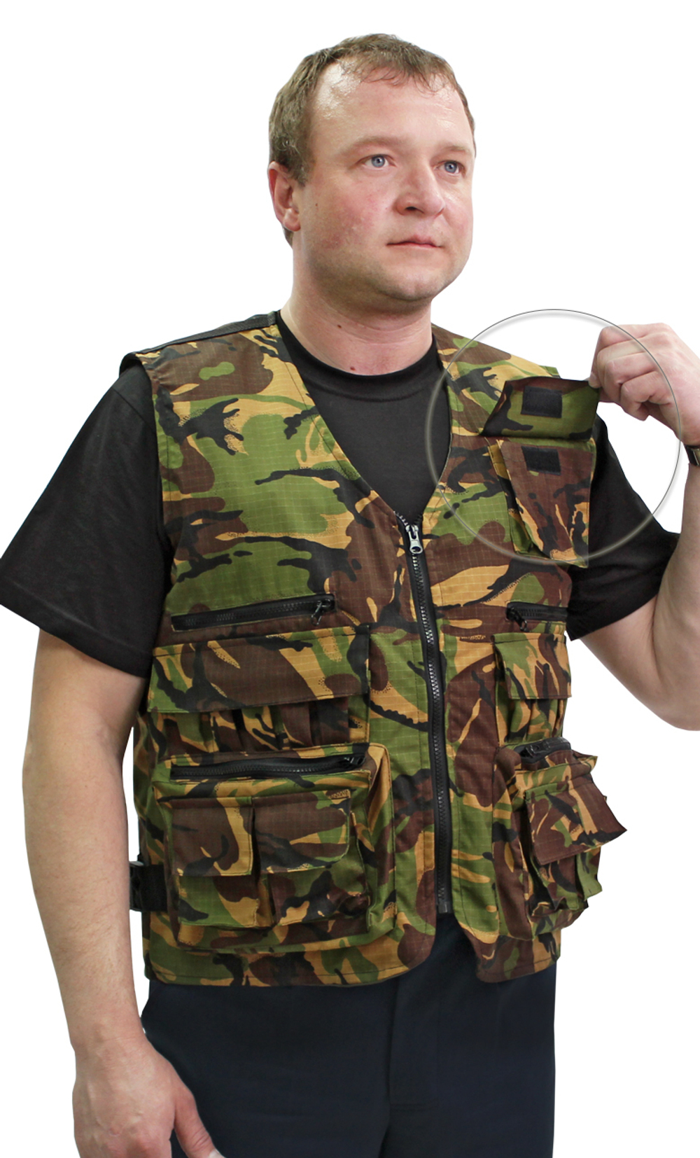 Жилет Универсальный тк. Рип-стоп цв.зел. КМФ