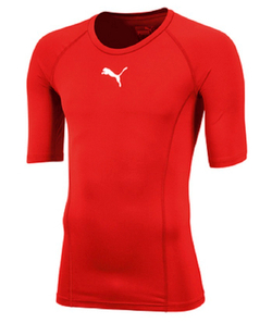 Компрессионка  Puma Liga Baselayer Tee SS - красный