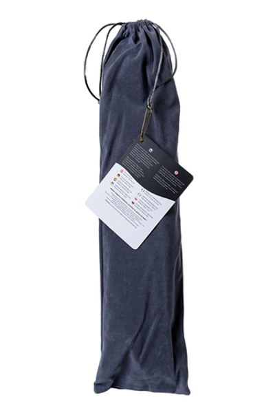 Анальная втулка с хвостом чернобурой лисы Small черная