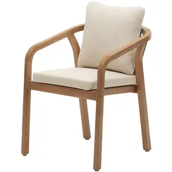 Стул Malaret, массив эвкалипта, бежевый