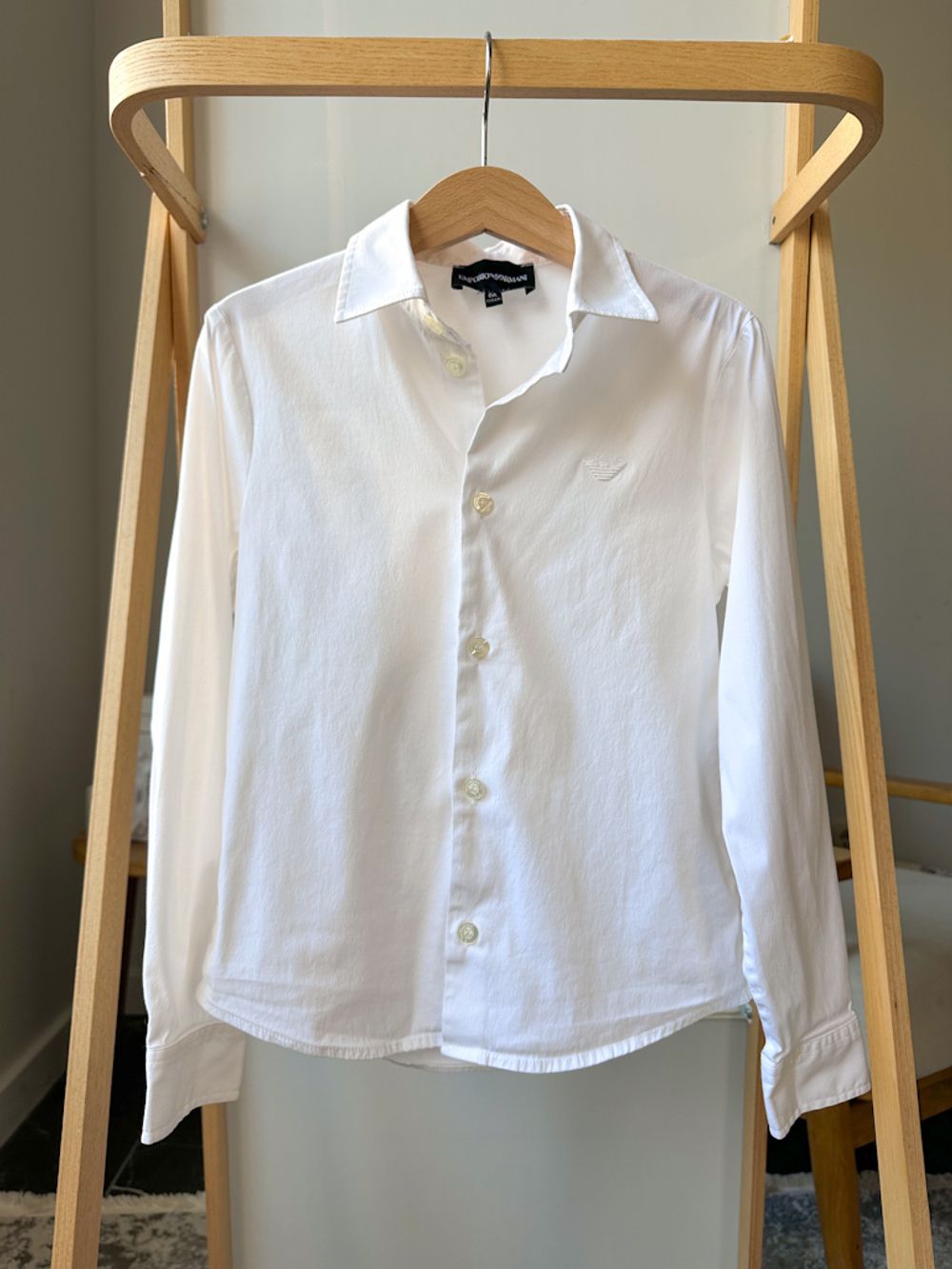 Хлопковая рубашка Emporio Armani, 128