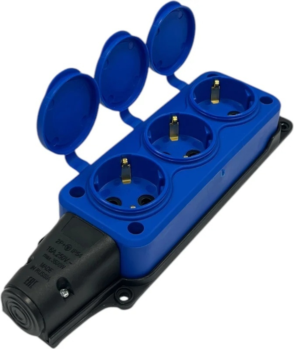 Удлинитель силовой iTOK i-CONNECT-COLOR-SUR-KG-315-3-54-40-BLUE