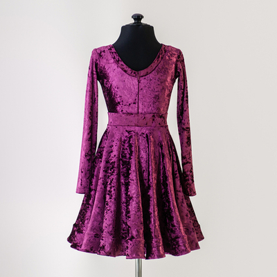 Standart 2-02-10-B | Рейтинговое платье для спортивных бальных танцев | Vasileva Dance