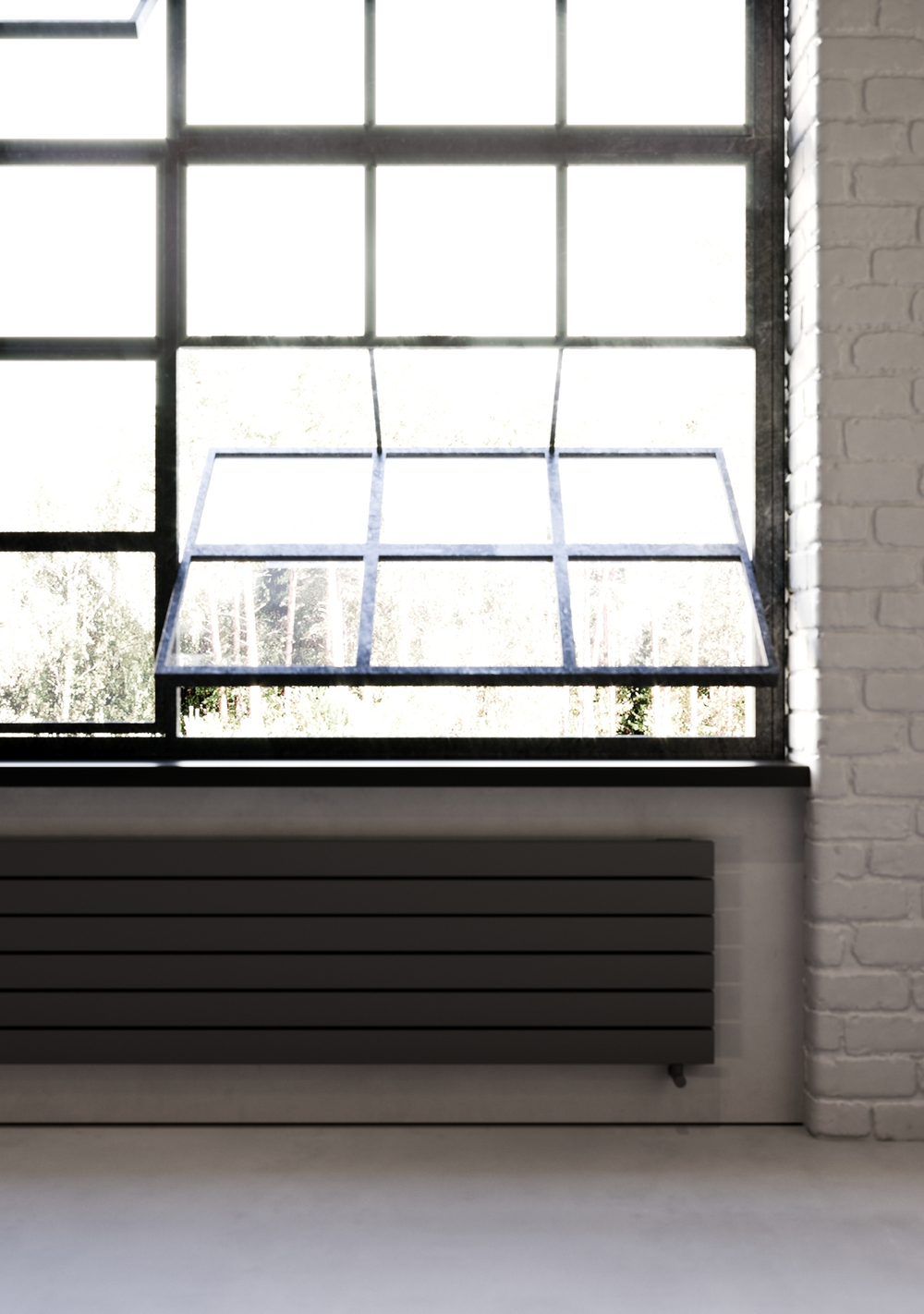 Низкие дизайн-радиаторы Cube 190мм с нижним подключением