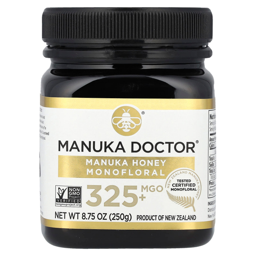Manuka Doctor, монофлорный мед манука, MGO 325+, 250 г (8,75 унции)
