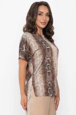 Блуза Морган (коричневая) Б14031-16М LT Collection