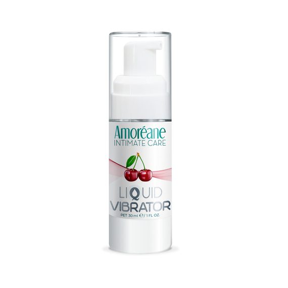 AMOREANE CHERRY - Жидкий вибратор со вкусом вишни, 30 ml