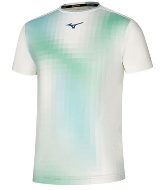 Мужская теннисная футболка Mizuno Frontier Shadow Graphic - разноцветный