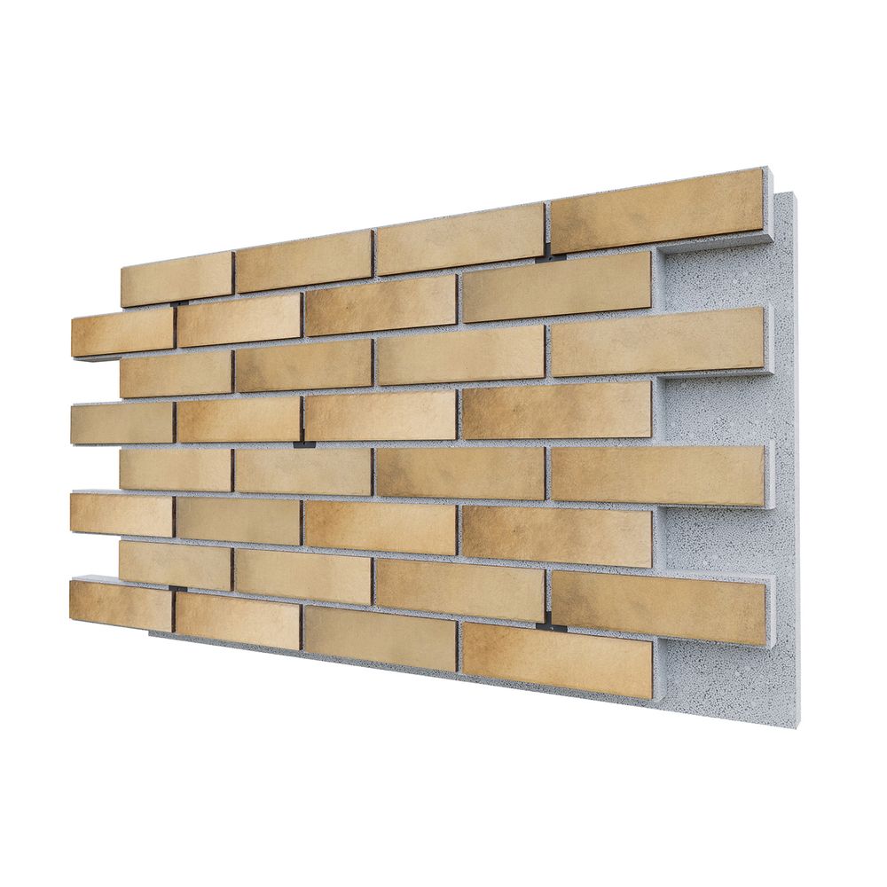 Негорючая термопанель ППС PRO Cerrad Retro Brick Salt 0,612 м², 1020x600 мм