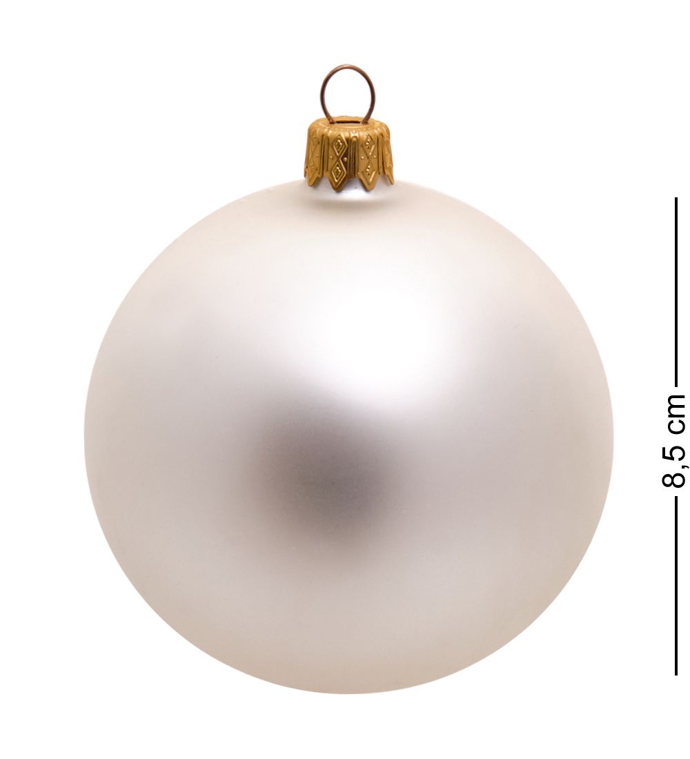 НФШ-1586 Ел. украшение Шар «Снегурочка» 85 мм