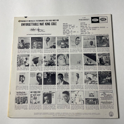 Винтажная виниловая пластинка LP Nat King Cole Unforgettable (USA 1973) Mona Lisa