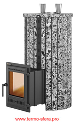 Печь для бани Эверест "Steam Master 44 ЧУГУН" Ламель Пироксенит Элит, S-20