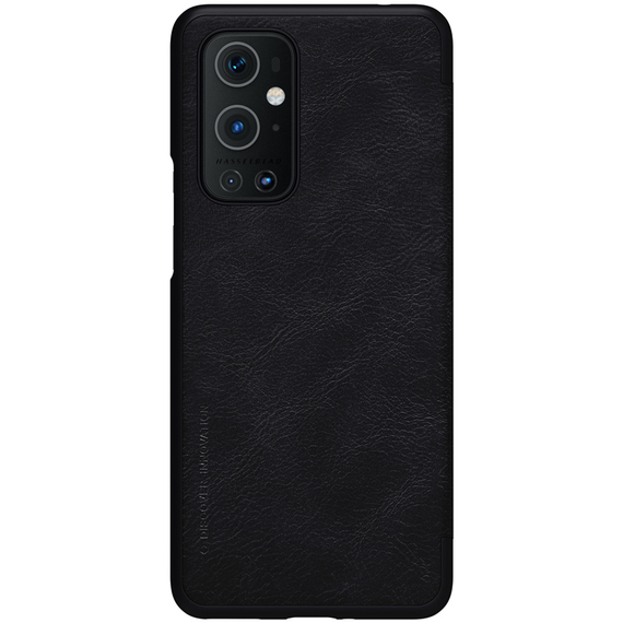 Кожаный чехол книжка Nillkin Qin Leather для OnePlus 9 Pro, черный цвет