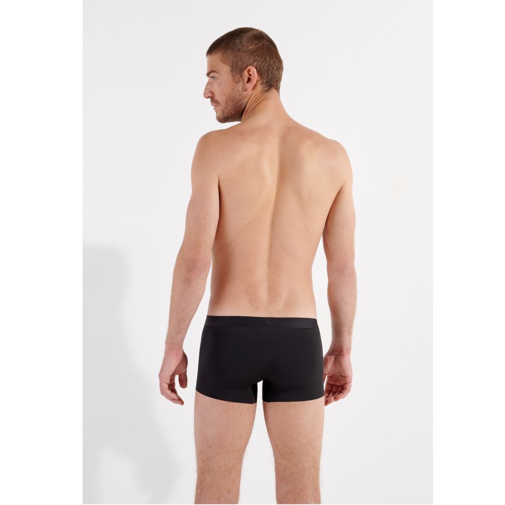Мужские трусы боксеры черные HOM MODAL CLEAN CUT Comfort Boxer Briefs 402753_400004