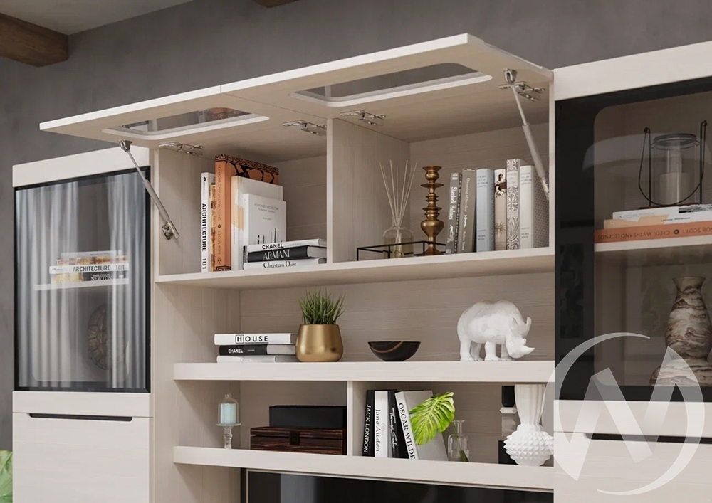 Гостиная Эколь (сандал светлый/сандал светлый) Вариант №2