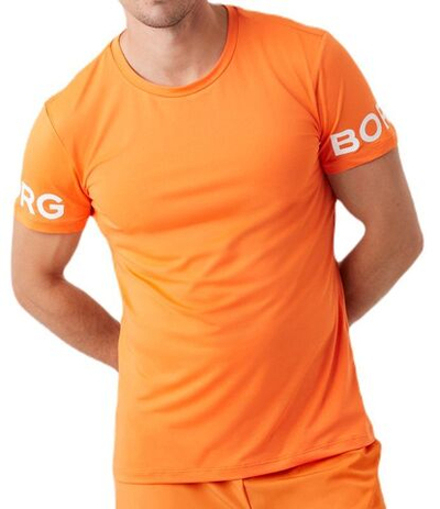Футболка мужская теннисная Björn Borg Borg T-shirt - orange
