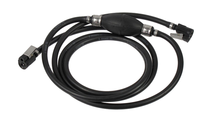 Шланг топливный d8/D13.5 мм с грушей и топливными переходниками Yamaha