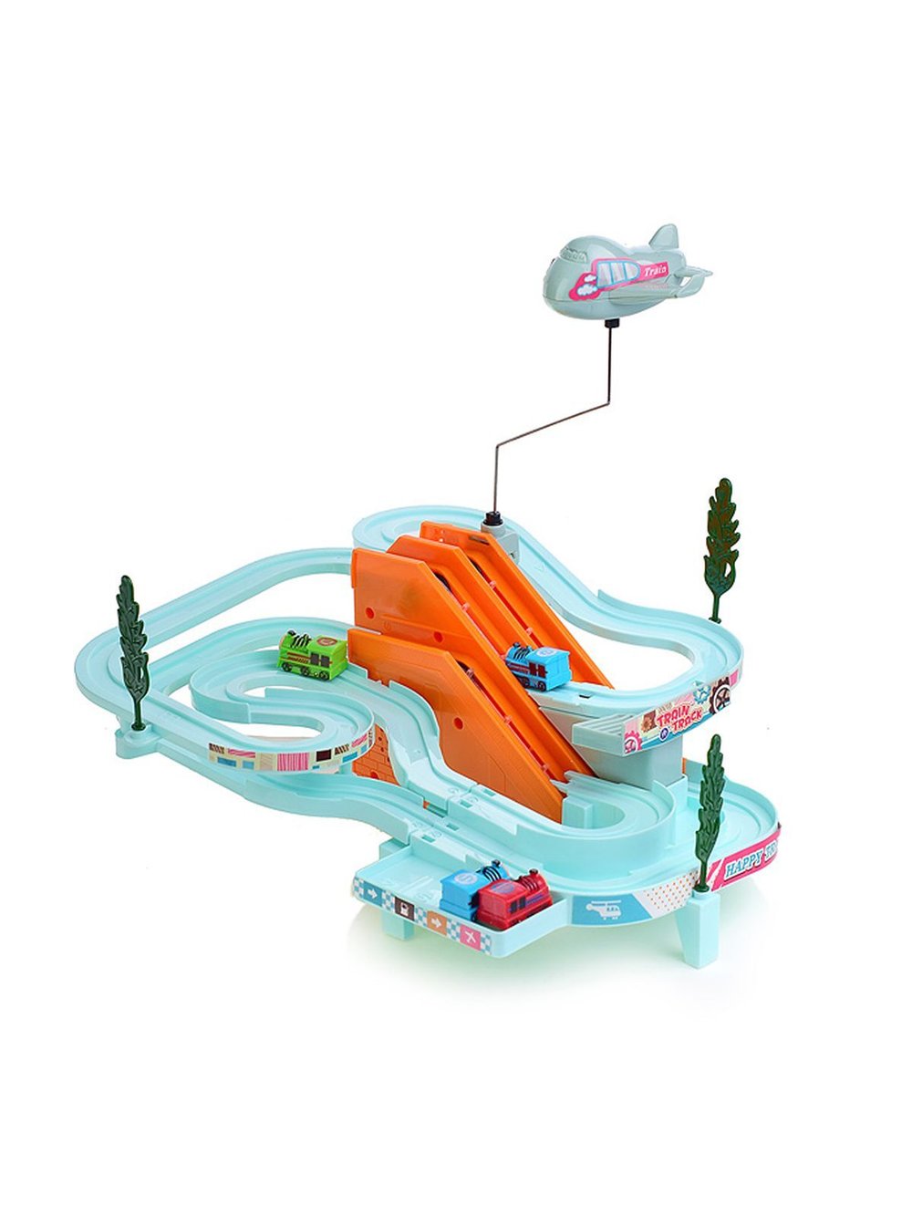 Игровой набор Автотрек Железнодорожный с самолетом (A333-23)