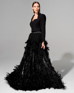 Юбка Goddess с вышивкой ручной работы