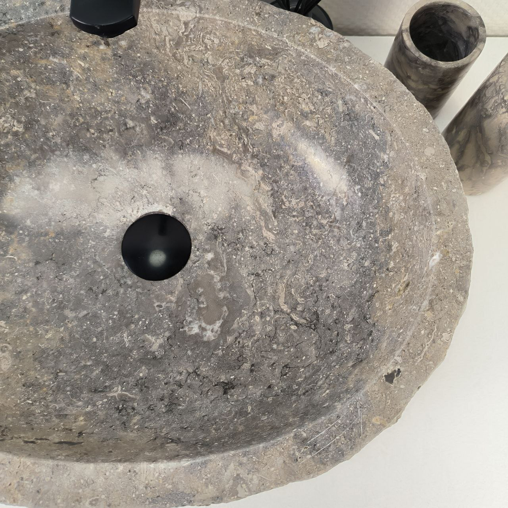 Раковина из мрамора Erozy Grey EM-64816 51*41*16 0188