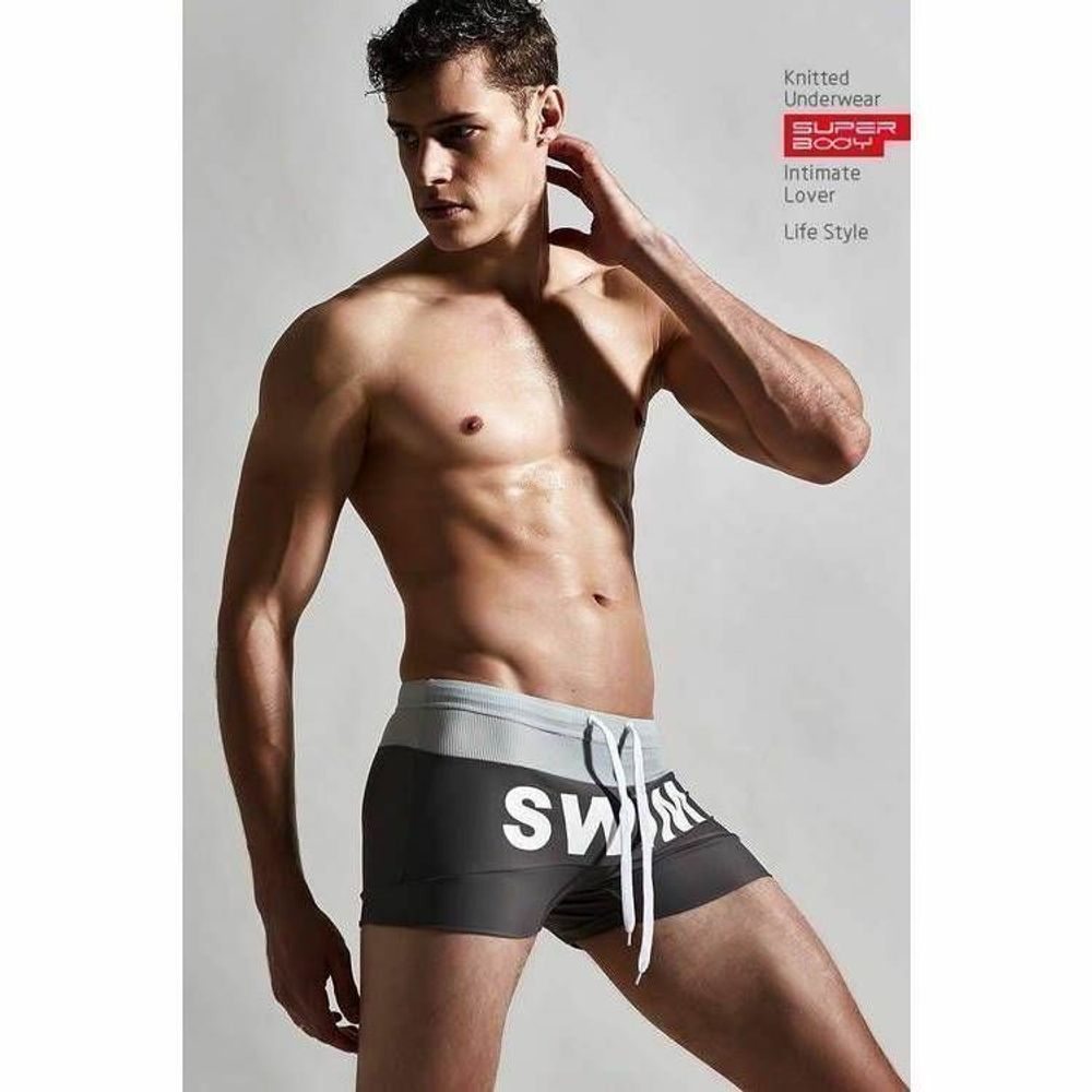 Мужские плавки серые Superbody