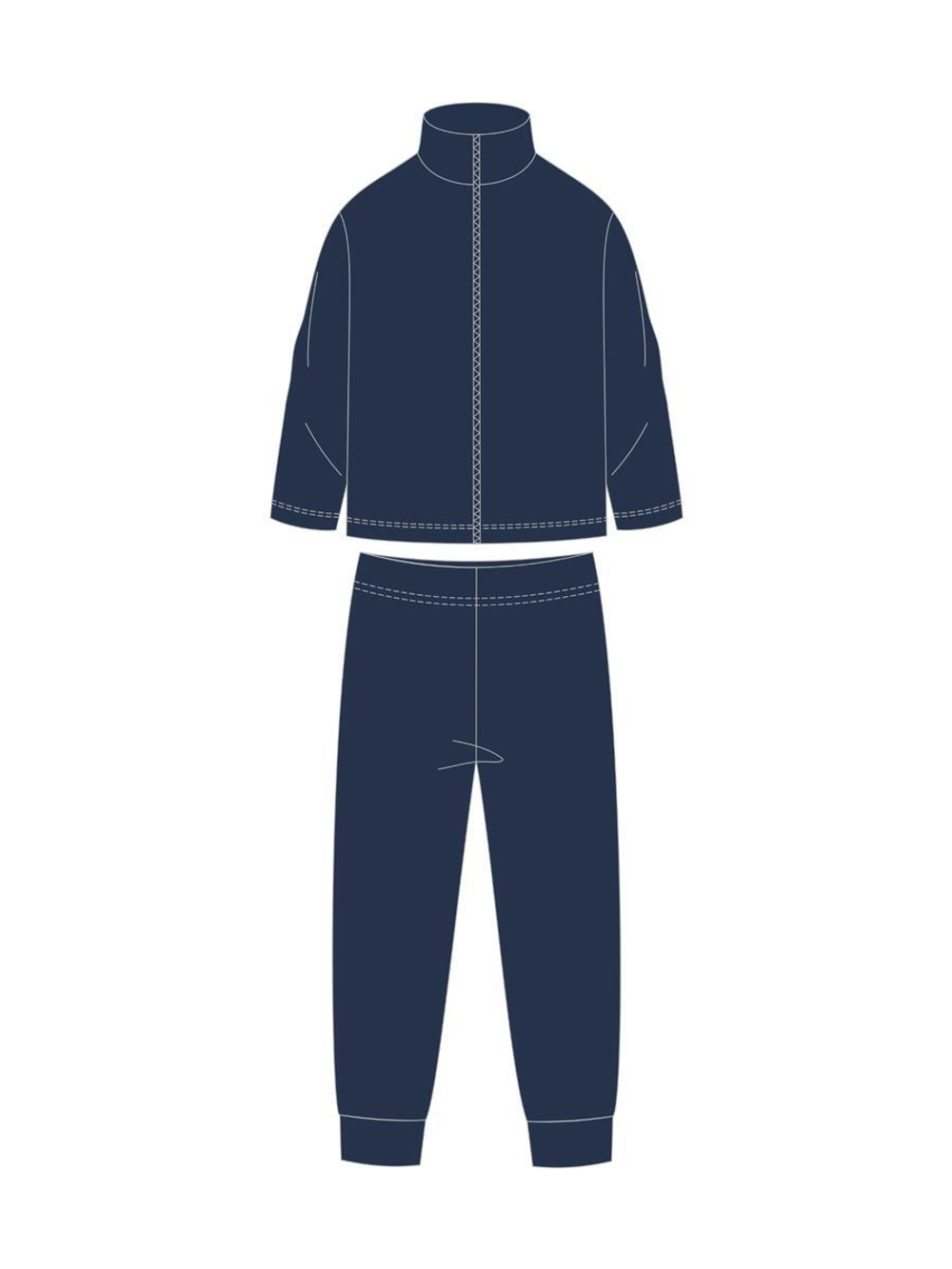 Костюм д/мальчика флис "Горизонт-2" КМ-842/2 р.134, Тёмно-синий (Ивашка)