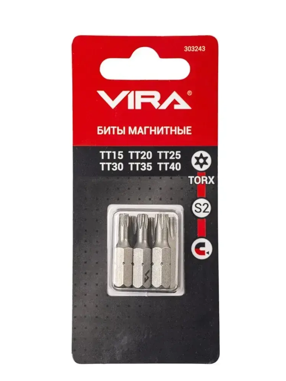 Набор бит TORX 25 мм 6 шт VIRA