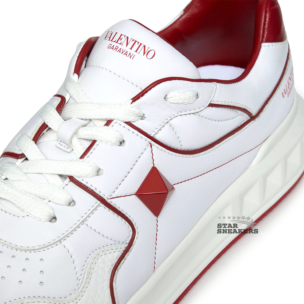 VALENTINO GARAVANI ONE STUD "WHITE-RED"