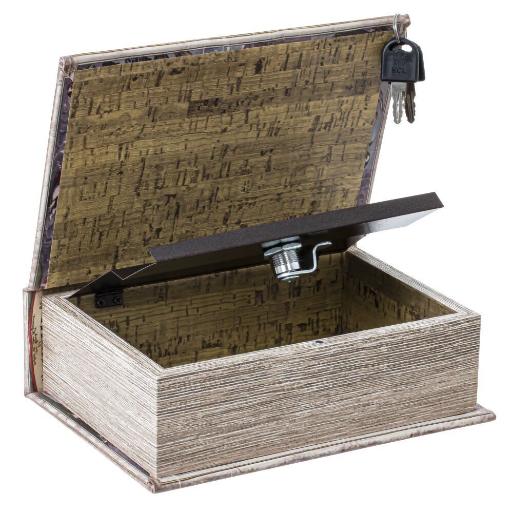 GAEM Шкатулка-книга с замком, L16 W7 H22 см