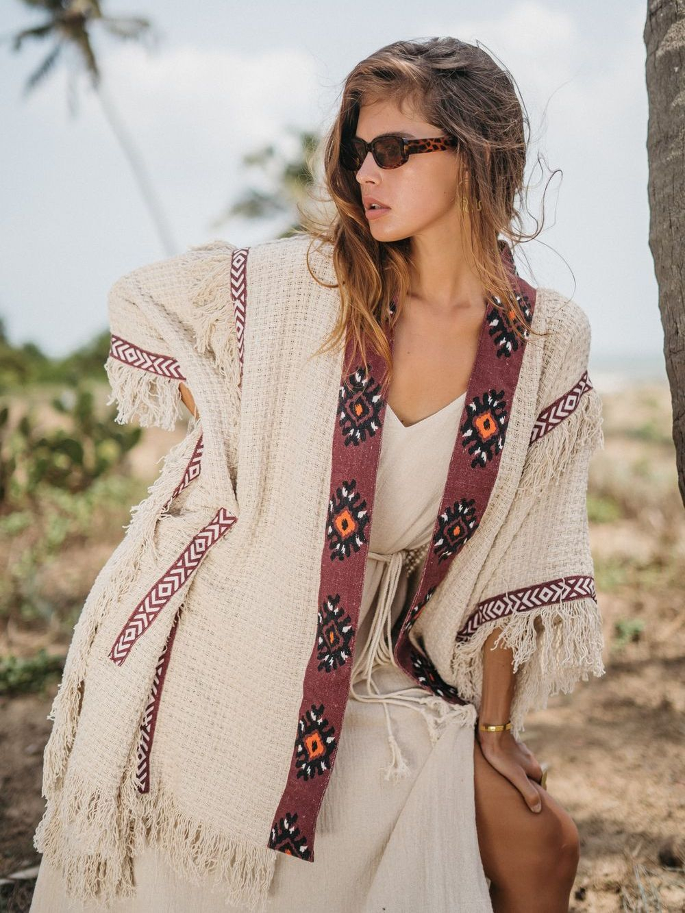 Берберское пончо-накидка