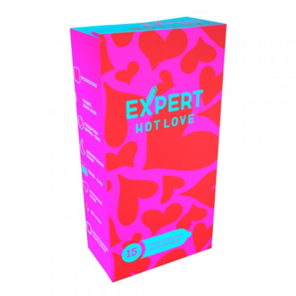 Презервативы EXPERT Hot Love, с разогревающим эффектом, 15 шт