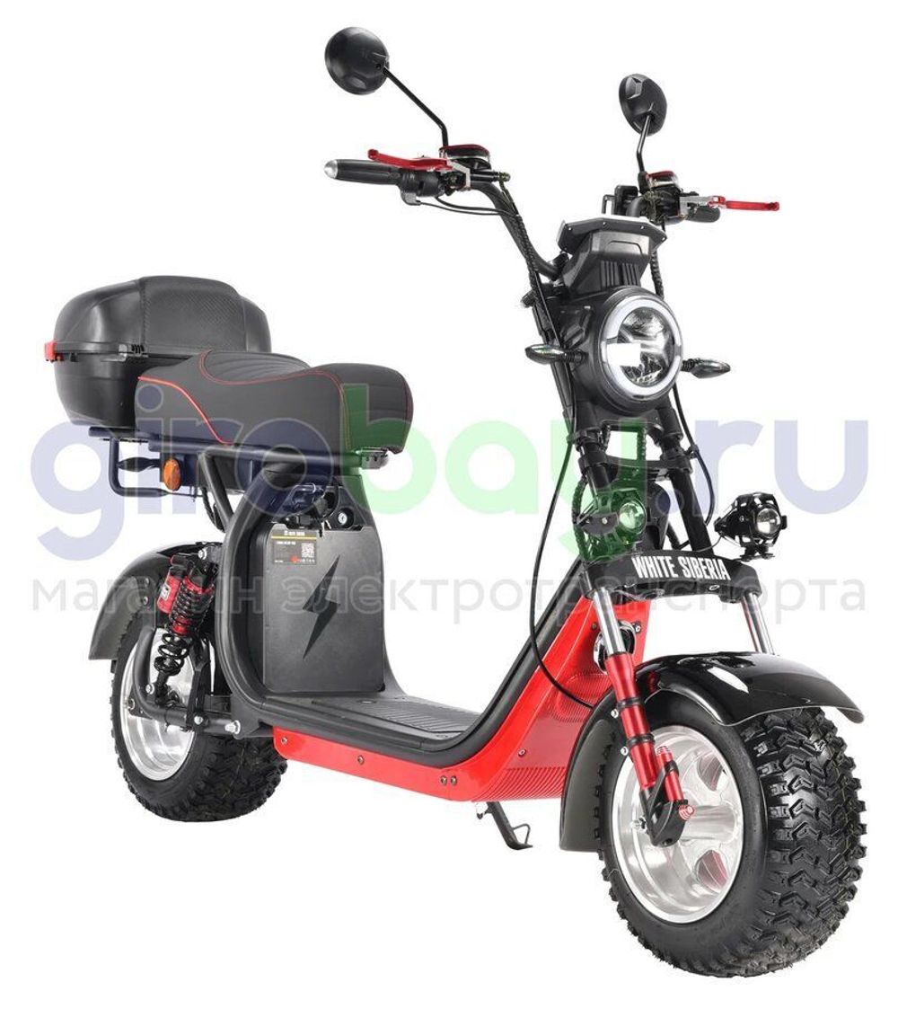 Электроскутер CityCoco WHITE SIBERIA PRO 2500w (Черный) фото 5 фото №10