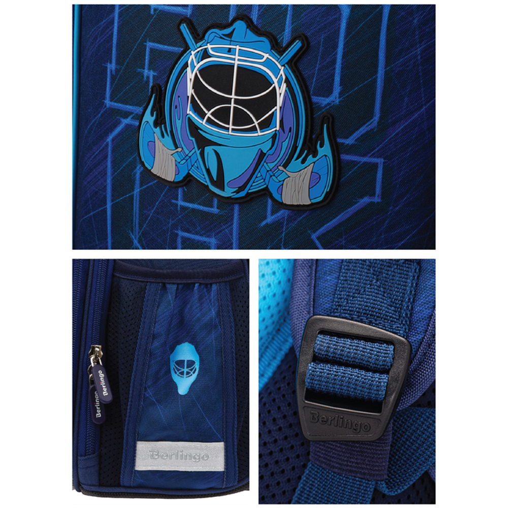 Ранец Berlingo Expert "Ice team" 37*28*16см, 2 отделения, 2 кармана, анатомическая спинка