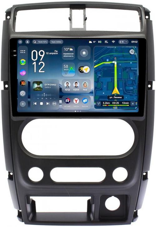 Магнитола для Suzuki Jimny 3 2005-2018 - Teyes CC4-PRO монитор 9.5" 2K QLED на Android 13, Быстрейшая, Snapdragon 778G, ИИ, CarPlay, DSP, 4G SIM-слот
