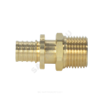 Муфта для PE-X труб аксиальная латунь Дн 16х1/2" НР РОС