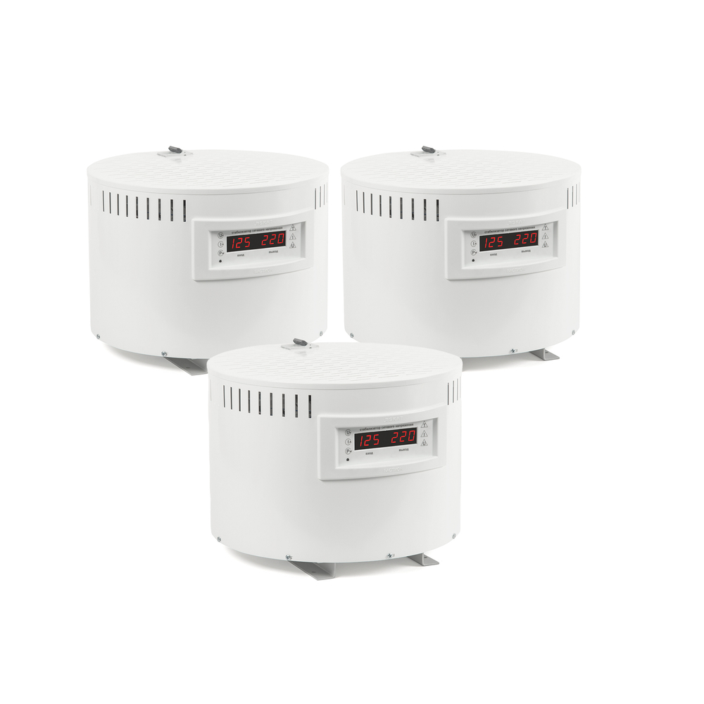 Стабилизатор напряжения для трехфазных сетей SKAT STL-10000/3 комплект