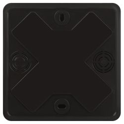 Распаячная коробка ЭРА BS-B-100-100-30 для кабель-канала черная 100х100х30мм IP40