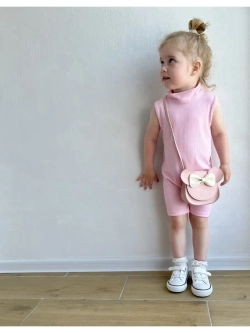 Комбинезон летний в рубчик