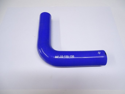 Патрубок угловой силикон 90,d 32,L150x150, 4 нити стенка (5мм) (CARUM)