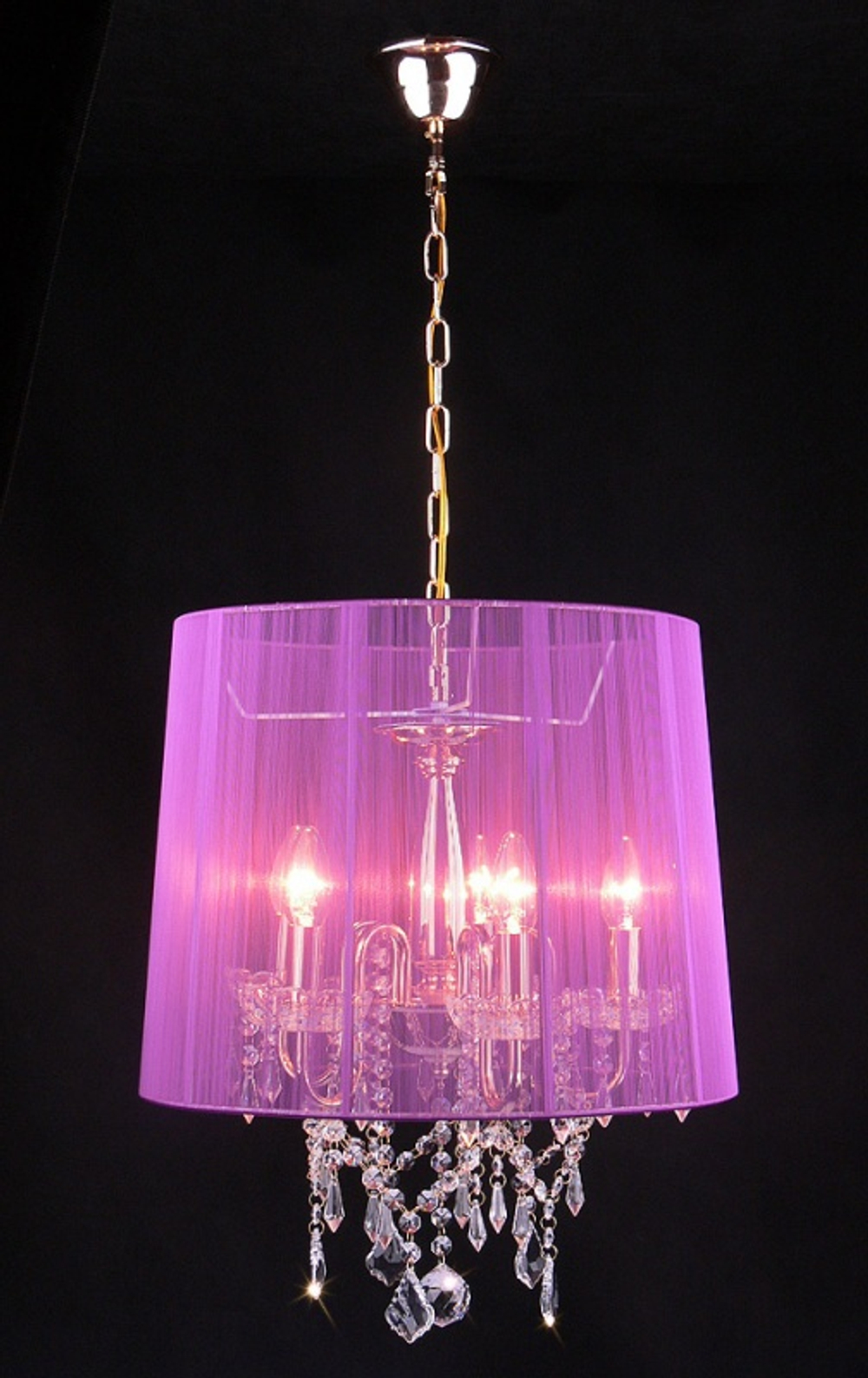 Люстра 2045/5 золото/розовый