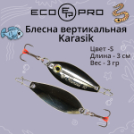 Блесна для зимней рыбалки ECOPRO Karasik, 30мм, 3г, PPH на окуня, щуку, вертикальная