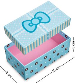WG-86-A Коробка подарочная цв.голуб