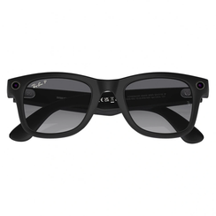 Умные очки Ray-Ban Meta Wayfarer RW4008 (Матовая чёрная оправа, линзы поляризованные графитовый градиент), размер M