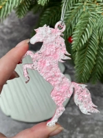 Новогодняя елочная игрушка Лошадка