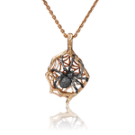 Подвеска «Паук» из красного золота