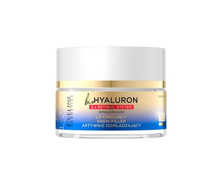 Eveline Cosmetics Bio Hyaluron 3x Retinol System - дневной и ночной крем-лифтинг 50+ /   50  ml  / GTIN 5903416026068